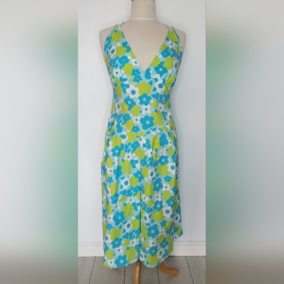 Vintage | retro floral print dress - Picture 3 of 12